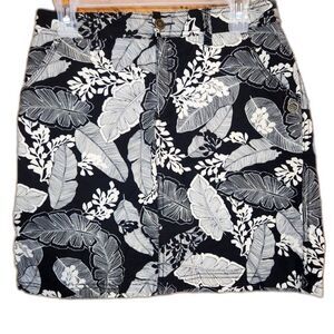 CROFT & BARROW Classic Golf Skort Skirt Shorts Leaf Print Womens Stretch Size 14